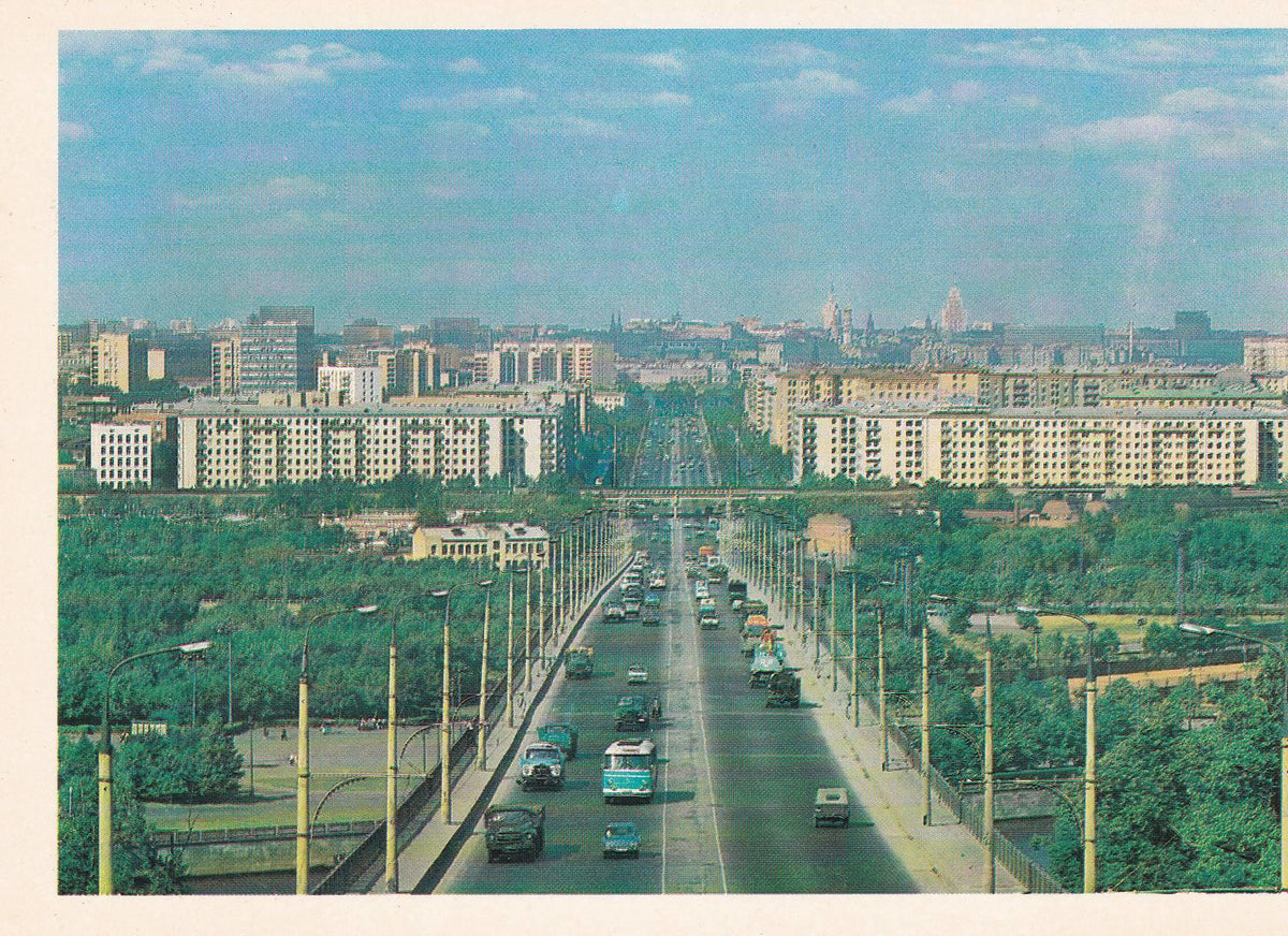 POSTAL B7593: MOSCU: AVENIDA KOMSOMOLSKI
