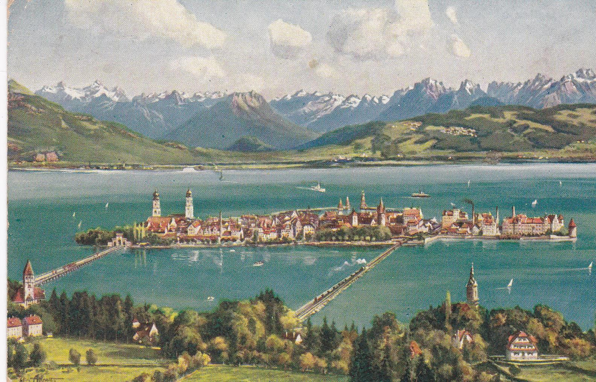 POSTAL B7597: LINDAU: IM BODENSEE