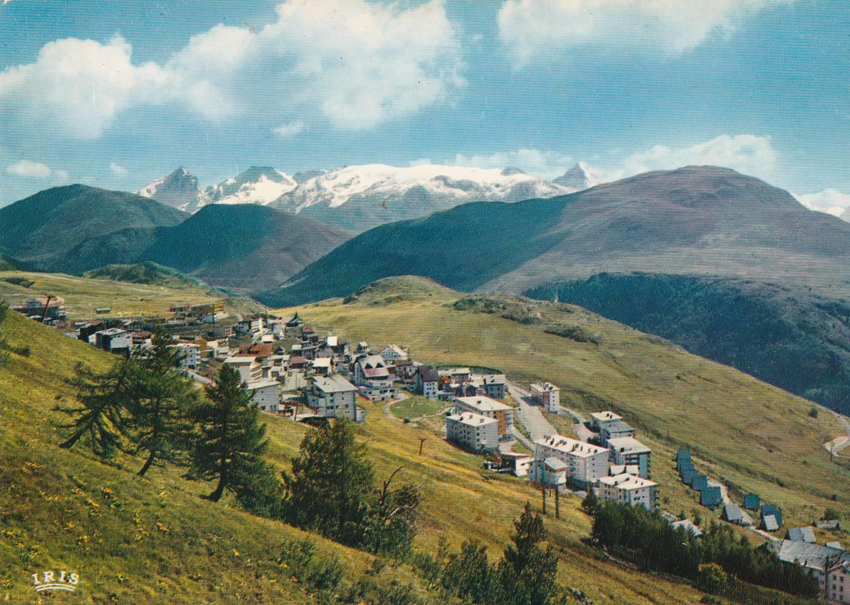 POSTAL B7611: ALPE L HUEZ: VISTA AEREA