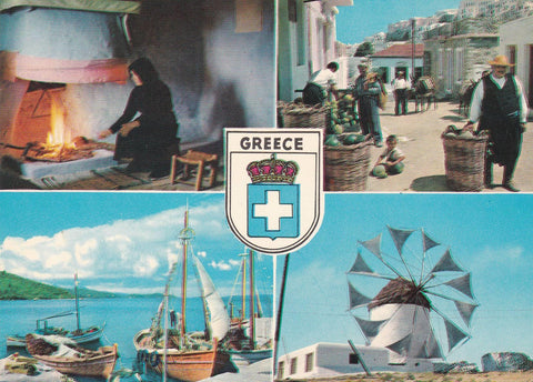 POSTAL B7655: GRECIA: DIVERSOS ASPECTOS