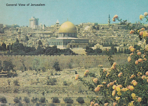 POSTAL B7662: JERUSALEM: VISTA AEREA