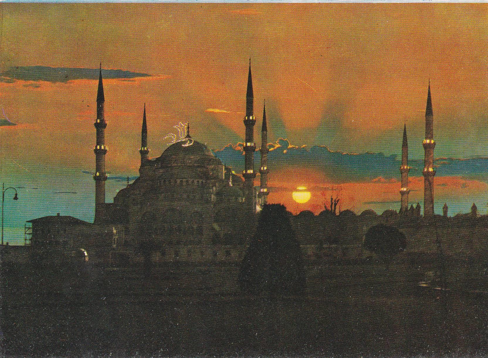 POSTAL B7669: TURQUIA. ESTAMBUL: MEZQUITA AZUL. SULTAN AHMET