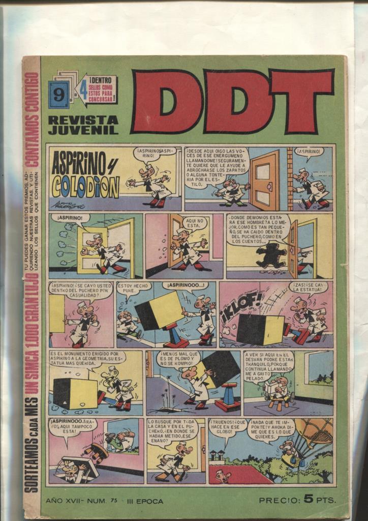 DDT tercera epoca numero 075: Aspirino y Colodion