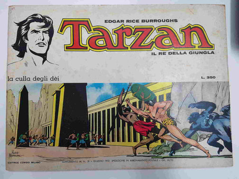 EC: Tarzan Special - La culla degli dei L.350 (1972), il re della giungla . Supplemento a Tarzan num 51
