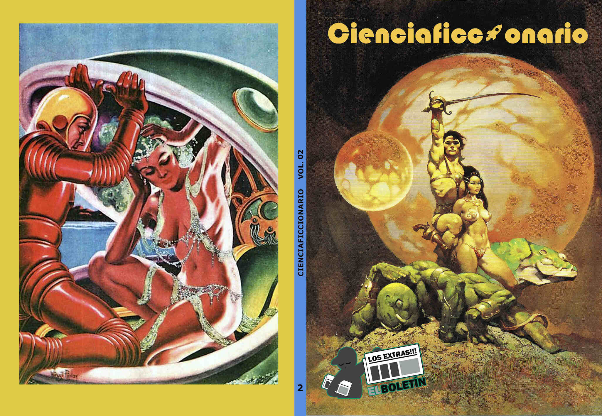 Ciencia ficcionario volumen 02: Edgar Rice Burroughs, Adam Strange, Aguila Negra, etc