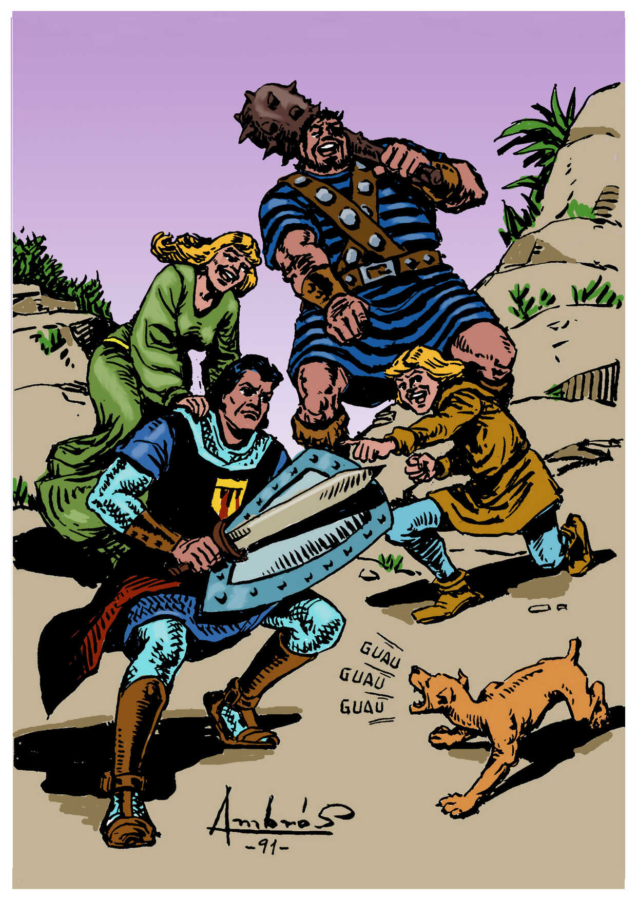 Poster DIN 4 numero 0003: El Capitan Trueno 