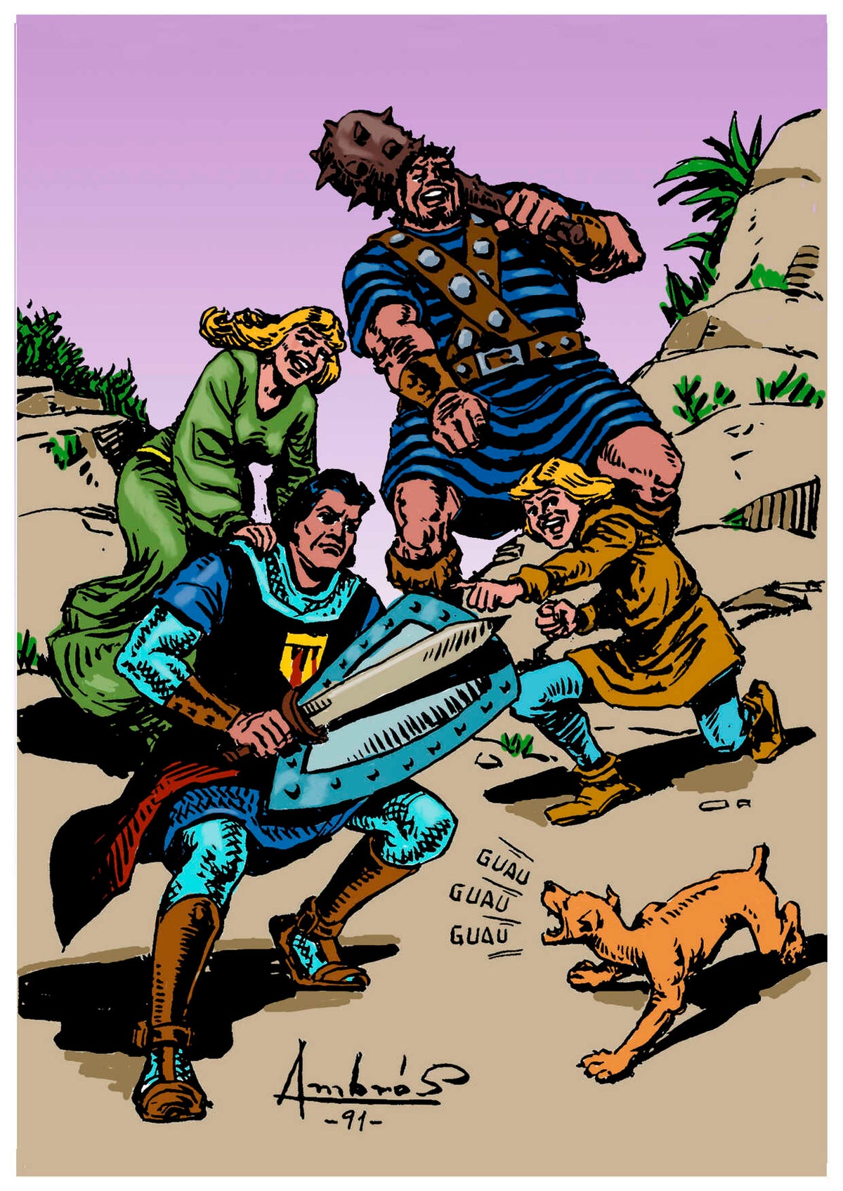 Poster DIN 4 numero 0003: El Capitan Trueno 