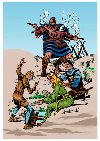 Poster DIN 4 numero 0002: El Capitan Trueno 