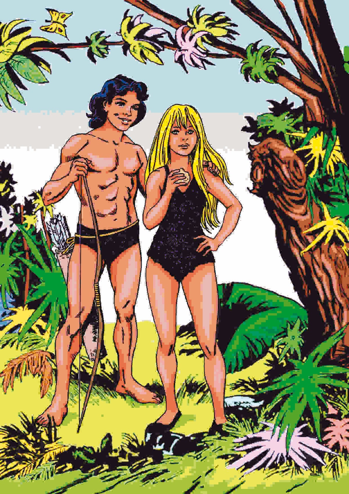 Poster DIN 4 numero 0016: Pequeño Pantera Negra y Gacela, serie Clasicos Españoles