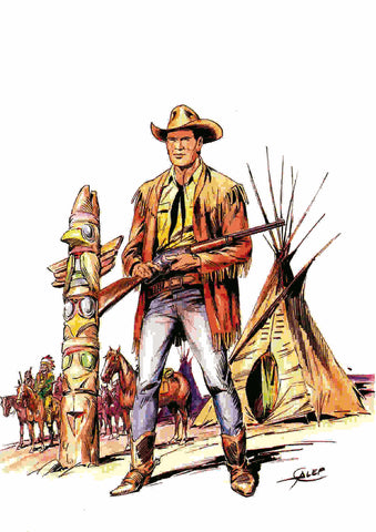 Poster DIN 4 numero 0010: Tex Willer serie Tex