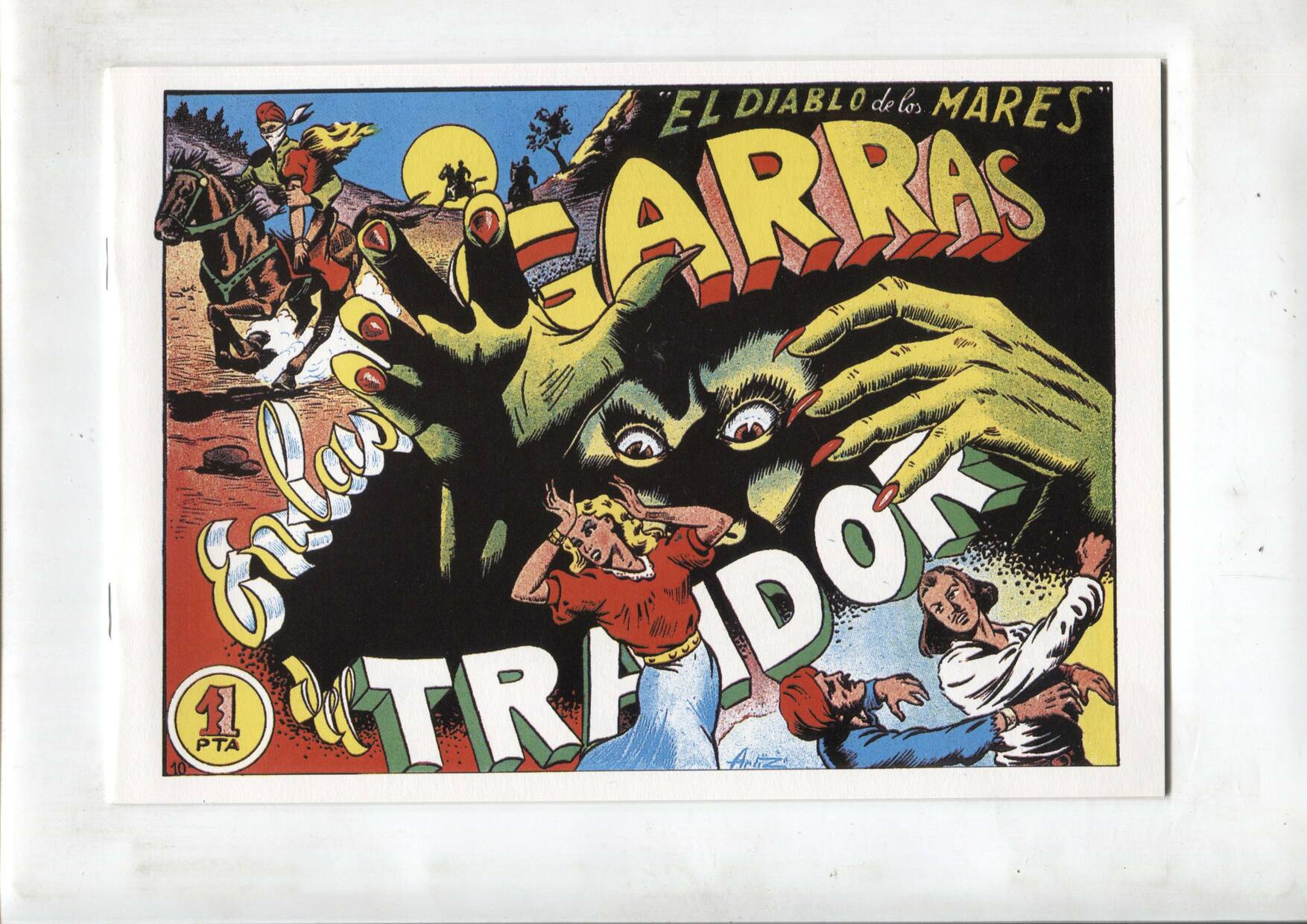 Facsimil: El Diablo de los Mares numero 10: En las garras del traidor
