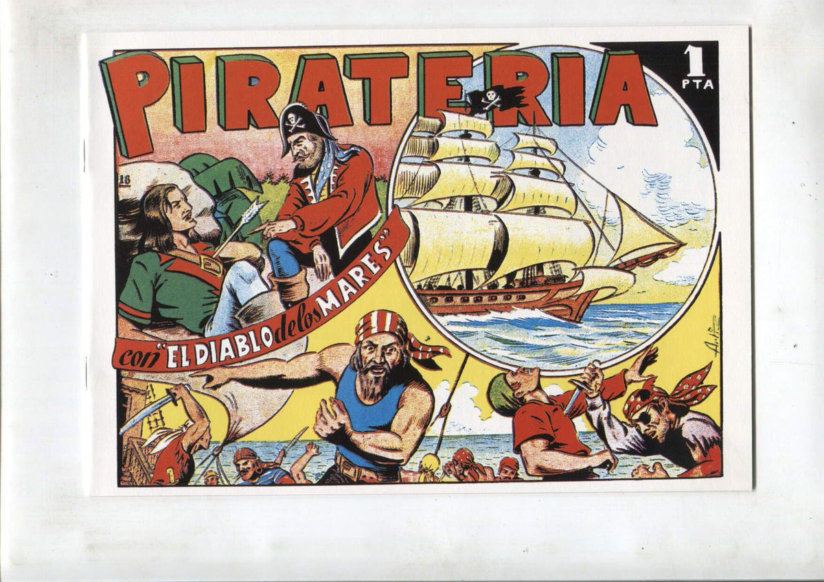 Facsimil: El Diablo de los Mares numero 18: Pirateria