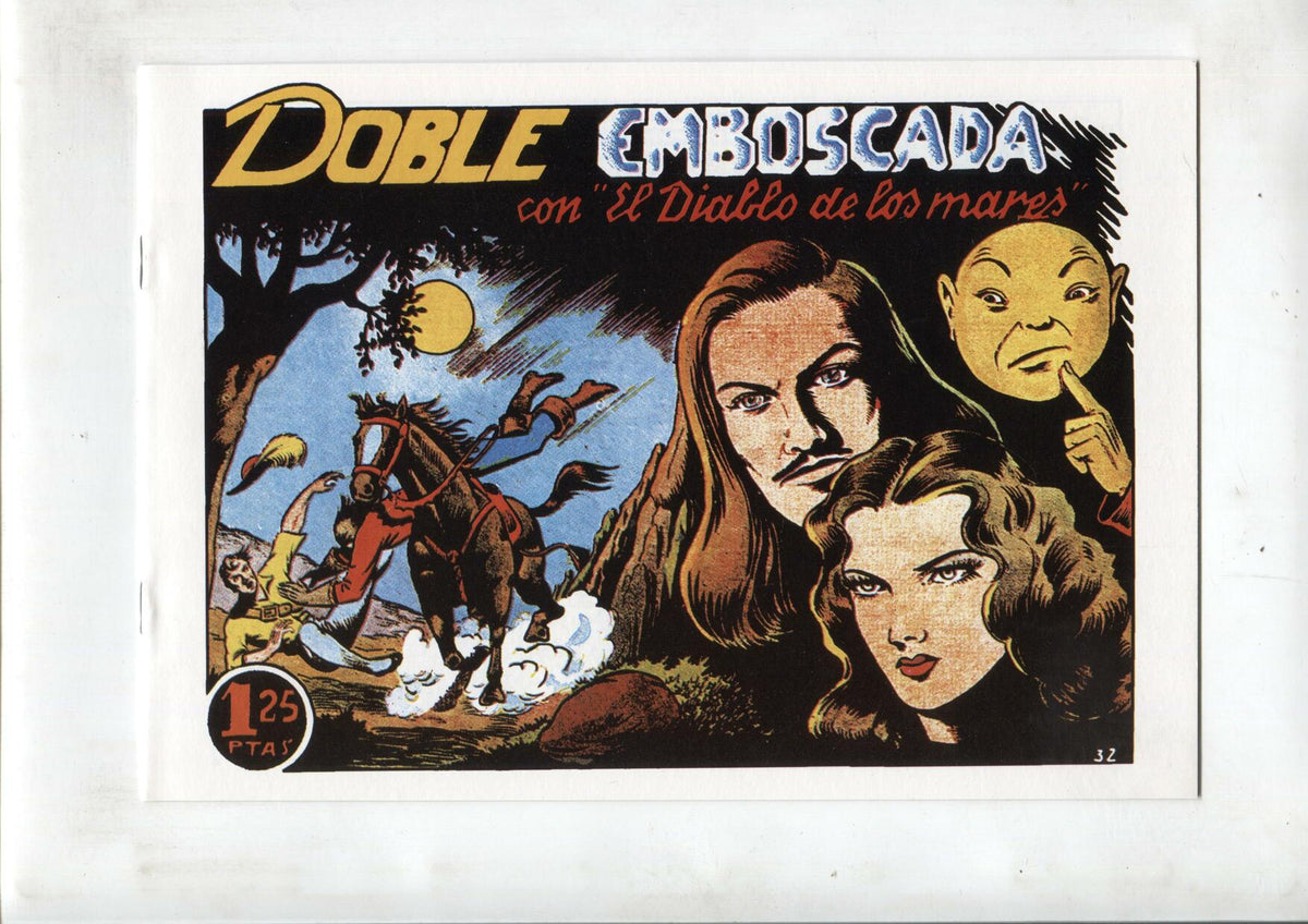 Facsimil: El Diablo de los Mares numero 32: Doble emboscada
