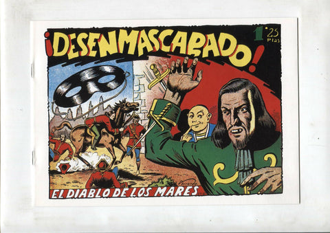 Facsimil: El Diablo de los Mares numero 52: Desenmascarado