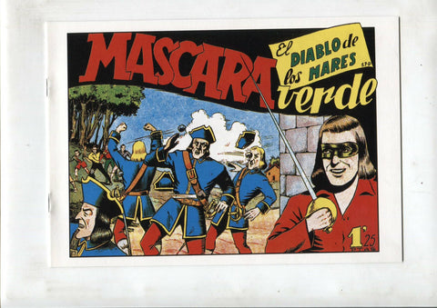 Facsimil: El Diablo de los Mares numero 57: Mascara verde