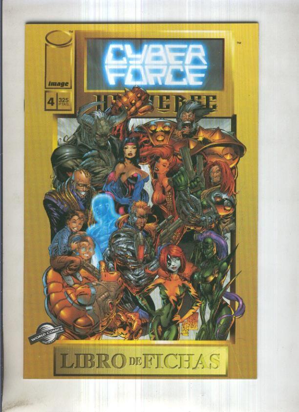 Planeta: Cyberforce LIBRO DE FICHAS: Numero 04 (Wolrd Comics 1997)
