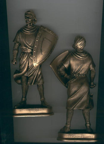 Figura Resina El Capitan Trueno pintada en bronce
