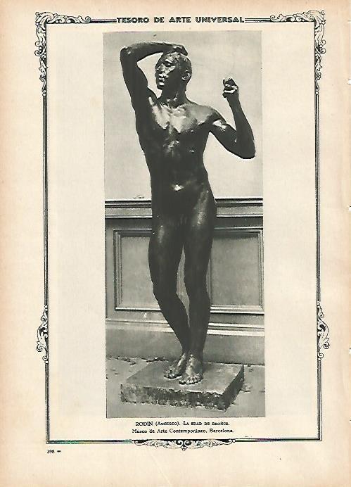 LAMINA 1453. RODIN. La Edad de Bronce