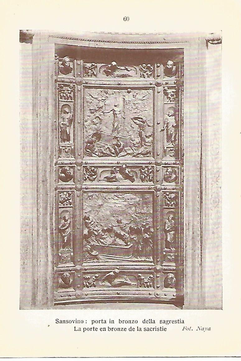 Lamina 186: VENEZIA. Basilica de San Marcos: Puerta de bronce de la sacristia
