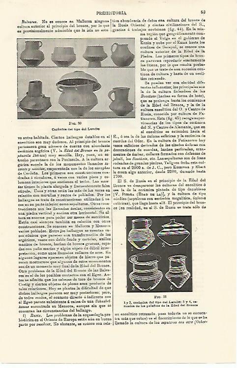 LAMINA ESPASA 16719: Ceramica Lausitz de la Edad de Bronce