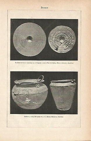 LAMINA ESPASA 11618: Piezas de bronce del Museo Britanico