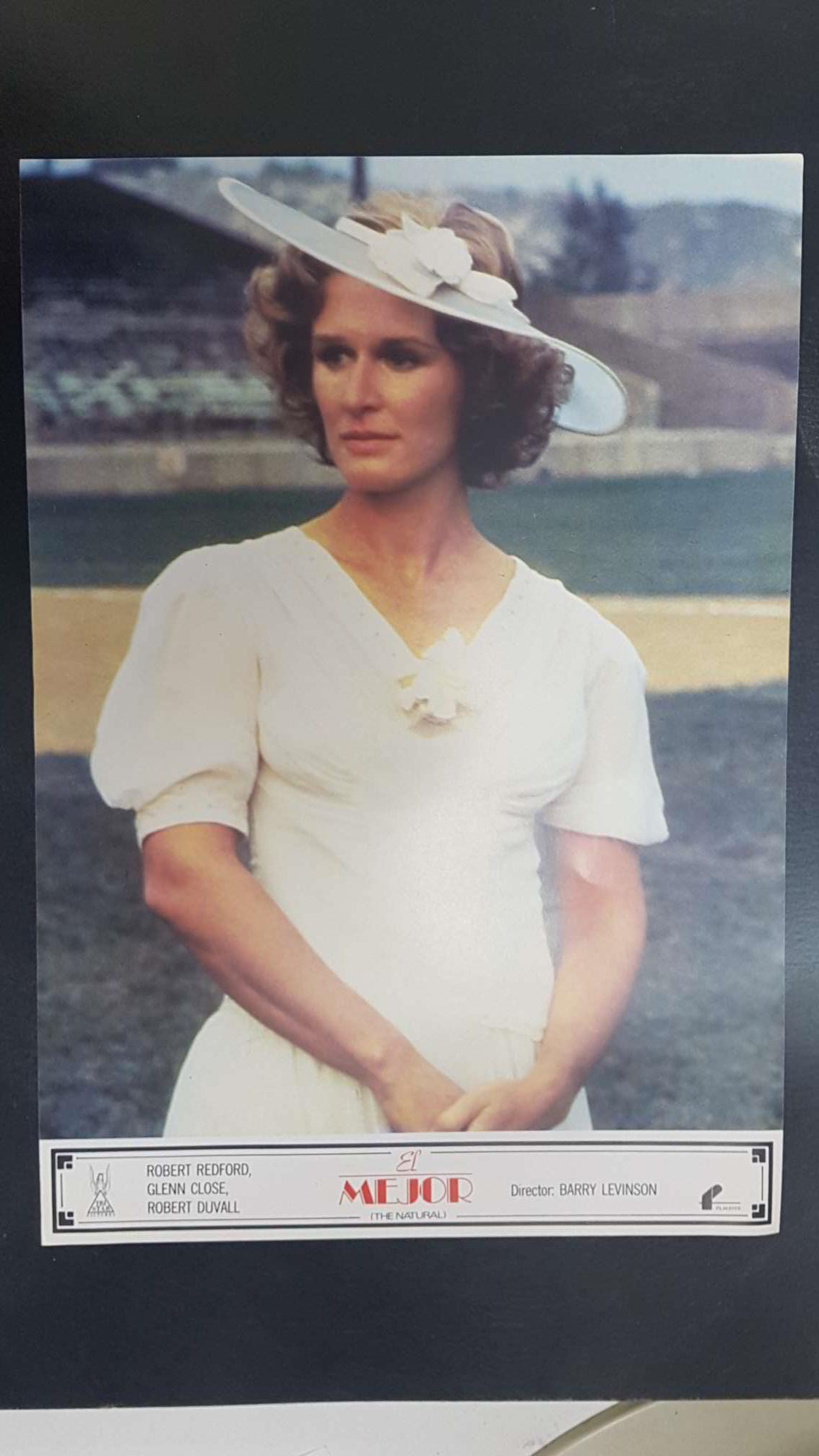 Poster pelicula: El mejor (numerado 02), The Natural. Director Barry Levinson con Robert Redford, Glenn Close, Rovert Duvall