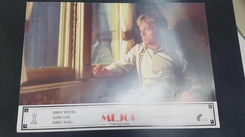 Poster pelicula: El mejor (numerado 05), The Natural. Director Barry Levinson con Robert Redford, Glenn Close, Rovert Duvall