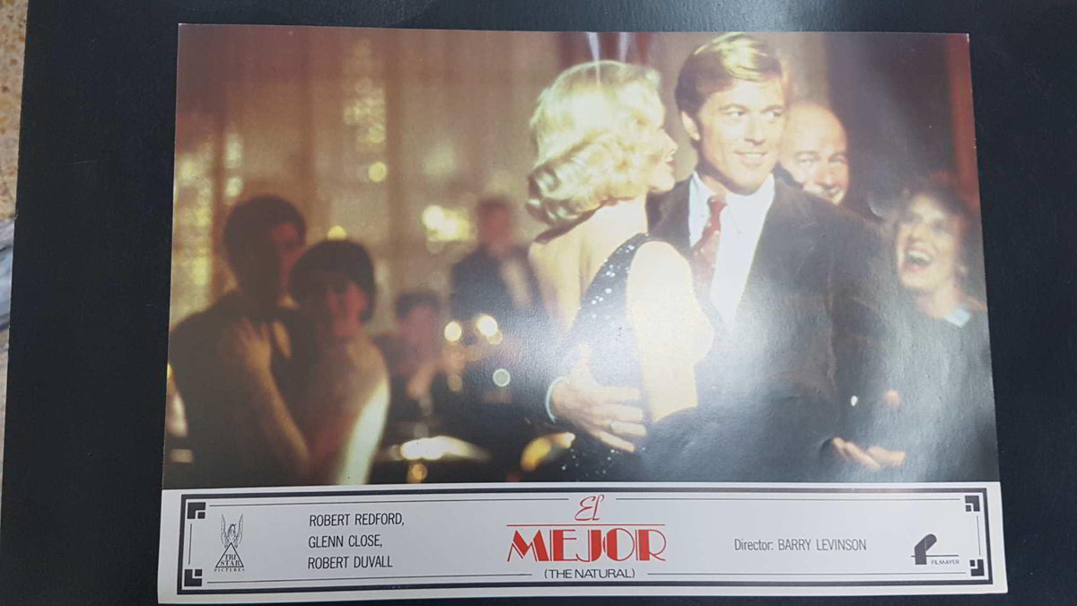 Poster pelicula: El mejor (numerado 06), The Natural. Director Barry Levinson con Robert Redford, Glenn Close, Rovert Duvall