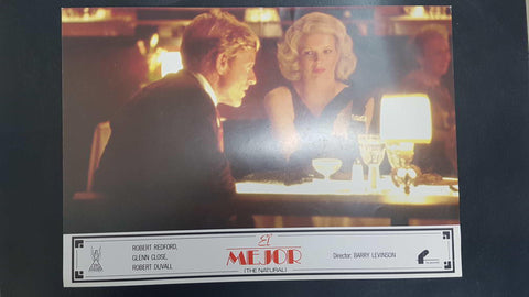 Poster pelicula: El mejor (numerado 10), The Natural. Director Barry Levinson con Robert Redford, Glenn Close, Rovert Duvall