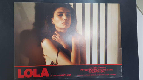 Poster pelicula: Lola (numerado 01) un film de Bigas Luna con Angela Molina, Patrick Bauchau, Feoder Atkine