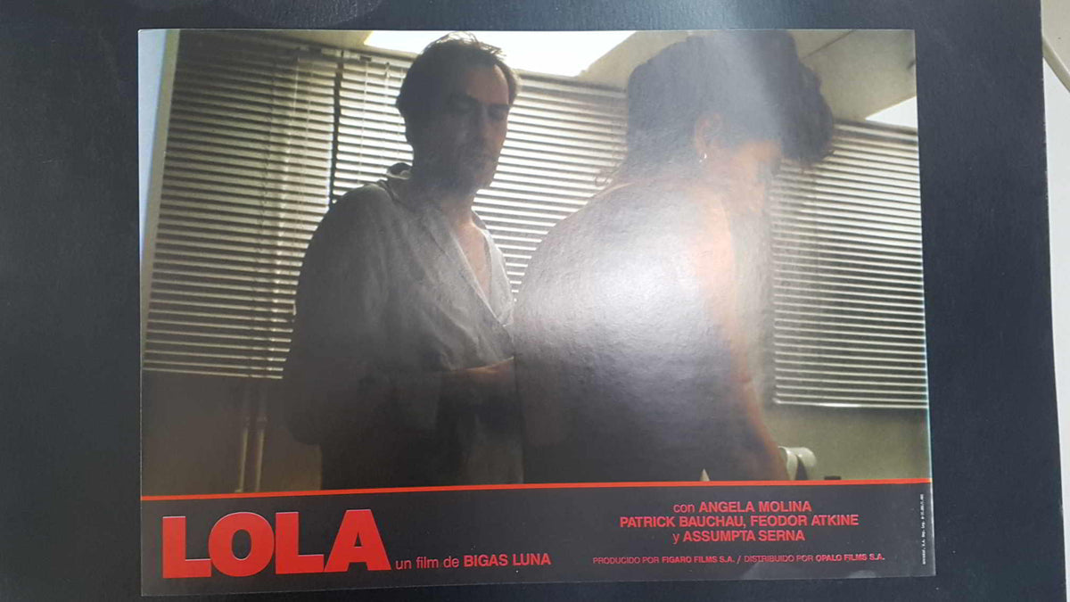 Poster pelicula: Lola (numerado 02) un film de Bigas Luna con Angela Molina, Patrick Bauchau, Feoder Atkine