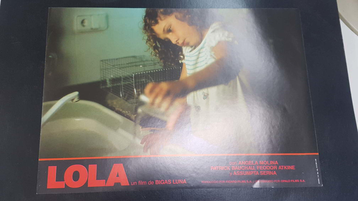 Poster pelicula: Lola (numerado 07) un film de Bigas Luna con Angela Molina, Patrick Bauchau, Feoder Atkine