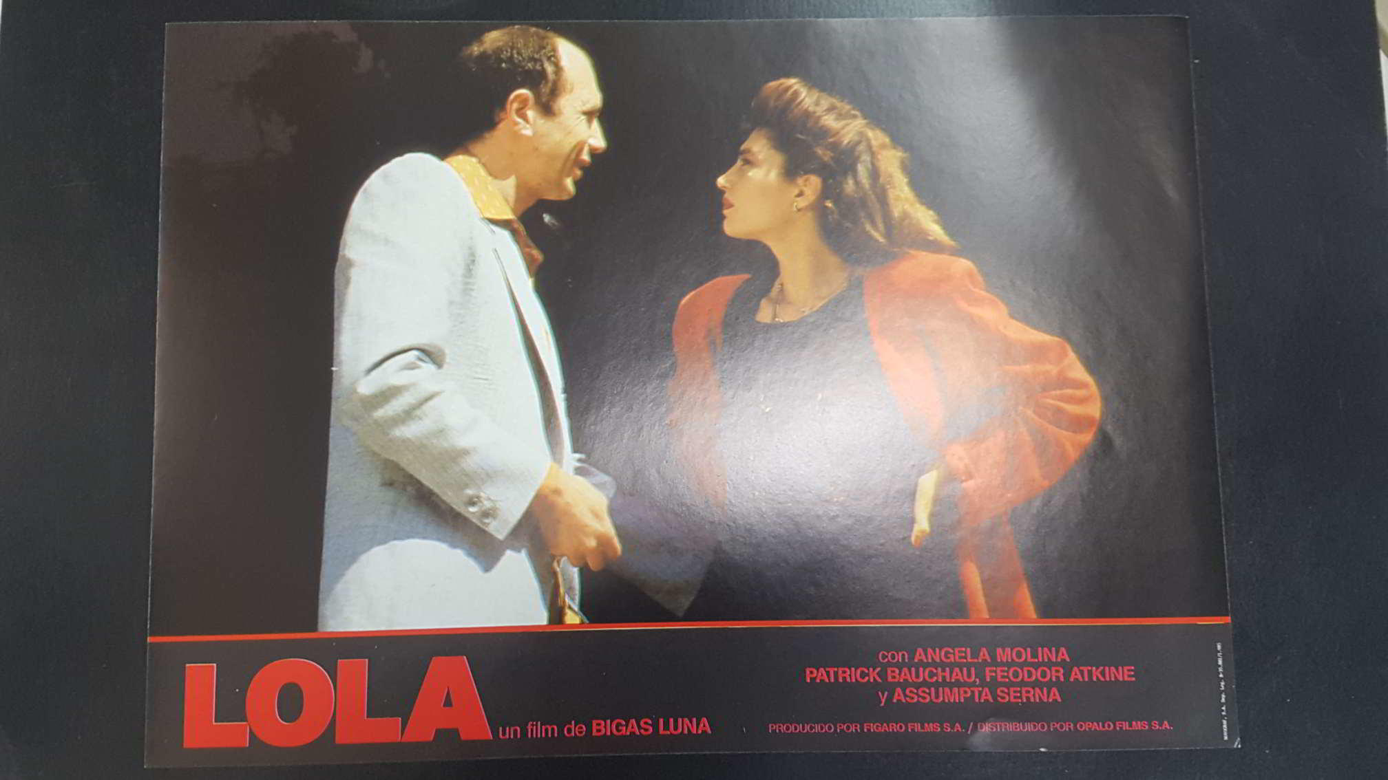 Poster pelicula: Lola (numerado 08) un film de Bigas Luna con Angela Molina, Patrick Bauchau, Feoder Atkine