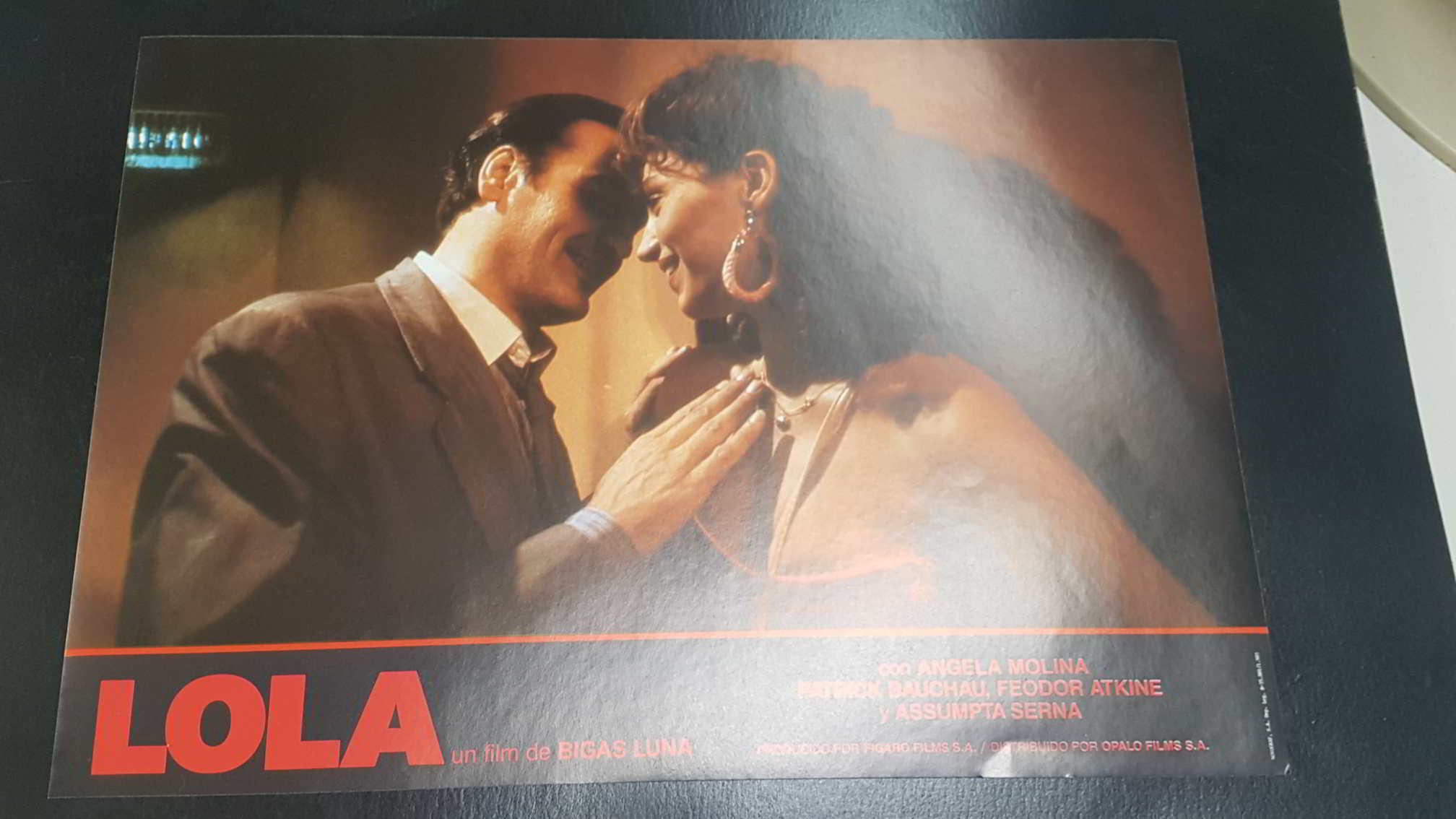 Poster pelicula: Lola (numerado 09) un film de Bigas Luna con Angela Molina, Patrick Bauchau, Feoder Atkine