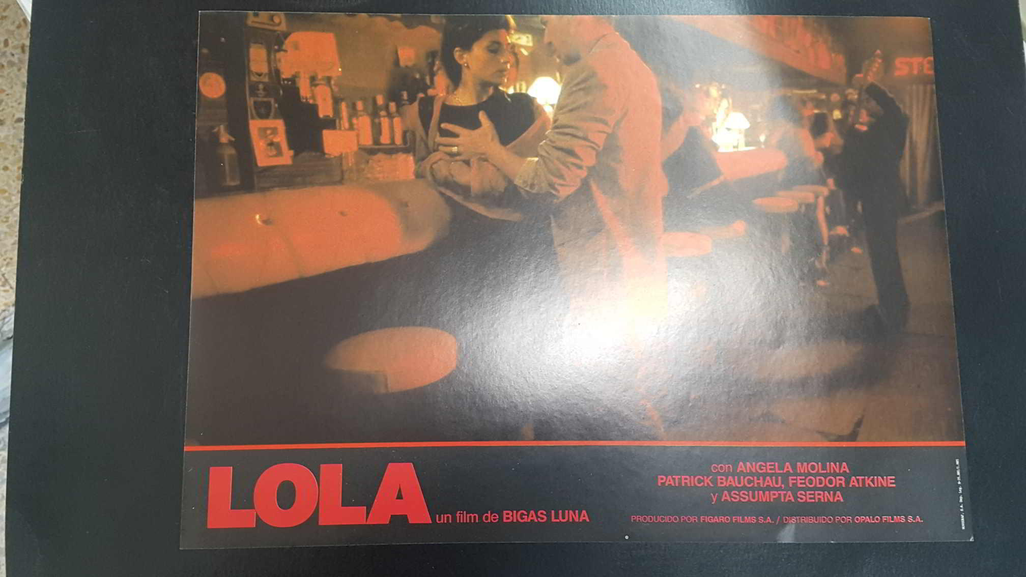 Poster pelicula: Lola (numerado 10) un film de Bigas Luna con Angela Molina, Patrick Bauchau, Feoder Atkine