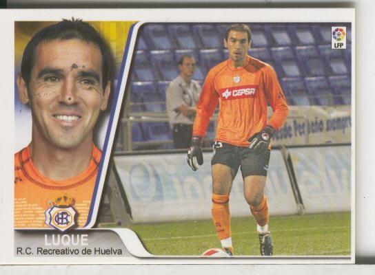 Cromos: Liga 2007-2008: Recretativo Huelva numero 129: Luque