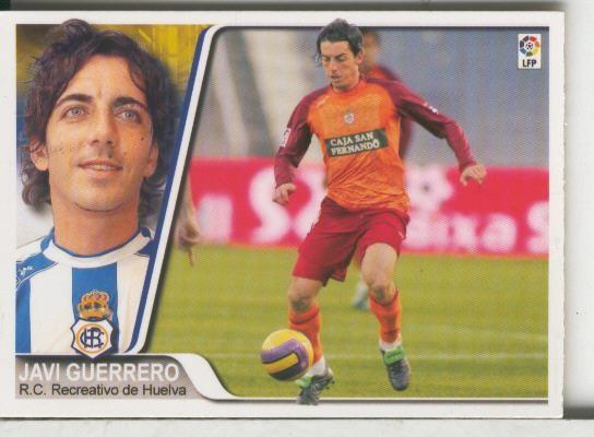 Cromos: Liga 2007-2008: Recretativo Huelva numero 141: Javi Guerrero
