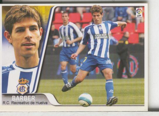 Cromos: Liga 2007-2008: Recretativo Huelva numero 135: Barber