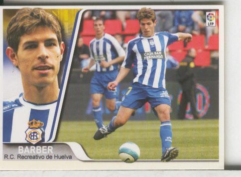 Cromos: Liga 2007-2008: Recretativo Huelva numero 135: Barber