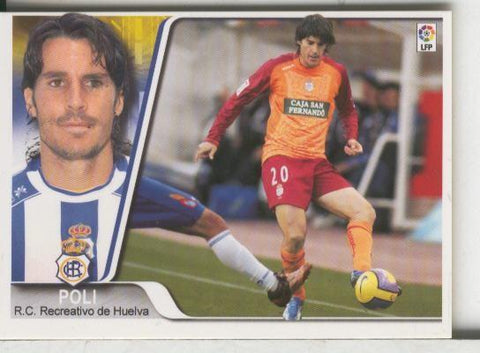 Cromos: Liga 2007-2008: Recretativo Huelva numero 133: Poli