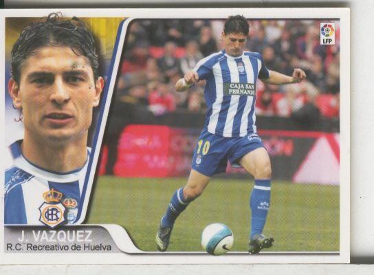 Cromos: Liga 2007-2008: Recretativo Huelva numero 139: J.Vazquez