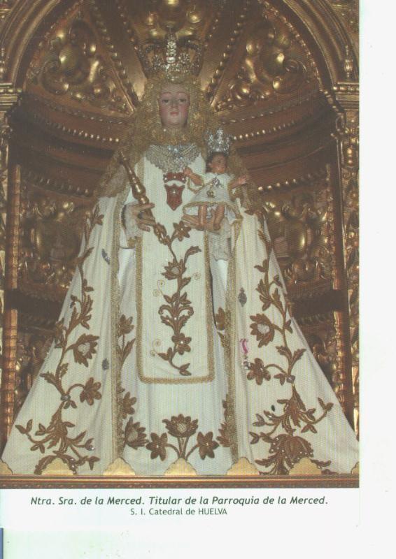 Postal 014568: Virgen Ntra Sra de la Merced, catedral de Huelva
