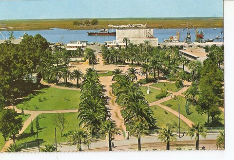 Postal 030785 : huelva. Muelle y Jardines
