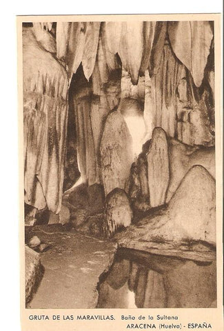 Postal 032512 : Gruta de las Maravillas. Baño de la Sultana Aracena (Huelva) - España
