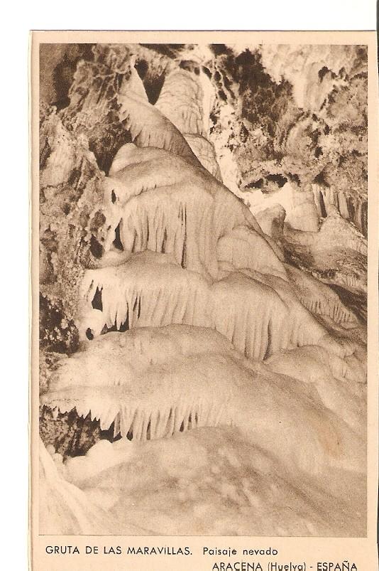Postal 032515 : Gruta de las Maravillas. Paisaje nevado Aracena (Huelva) - España