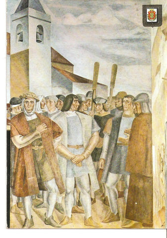 Postal 037617 : La Rabida (Huelva). Fresco de Vazquez Diaz