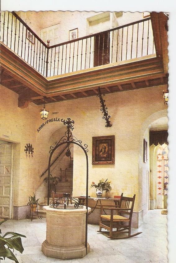 Postal 045472 : Moguer (Huelva) casa Museo de Juan Ramon Jimenez - Interior