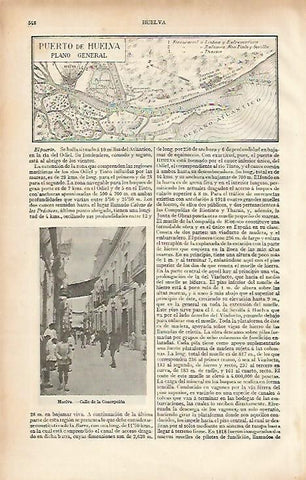 LAMINA ESPASA 4481: Plano del Puerto de Huelva