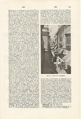 LAMINA SALVAT 80206: Calle de la Concepcion de Huelva
