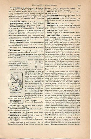 LAMINA ESPASA 18840: Escudo de Escacena del Campo Huelva